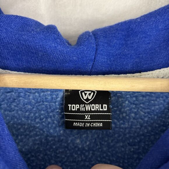 Kentucky Wildcats UK Hoodie Mens XL Blue White Top Of The World - Picture 3 of 5